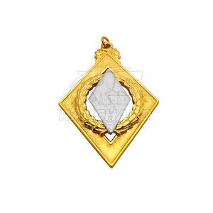 Ensemble de collier et de bijoux d'officier maçonnique, accessoires de cérémonie maçonnique, ensemble de collier et de bijoux maçonnique - Product Image 2