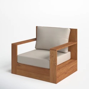 CANAPÉ EXTÉRIEUR EN TEAK 1 PLACES FABRIQUÉ EN INDONÉSIE - Product Image 1