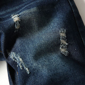 Casual <b>Men's</b> <b>Denim</b> Shorts Mid Waist Baggy Printed Cotton Distressed Applique Embroidery Solid Pattern Designs shorts for <b>men</b> - Product Image 3