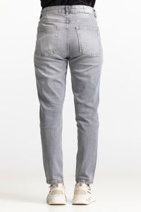 Jeans Básicos Grises de Cintura Media para Mujer, Talla Grande, Alta Calidad, Transpirables, Sostenibles, Precio Bajo, Venta al por Mayor, Temporada de Invierno 2026 - Product Image 4