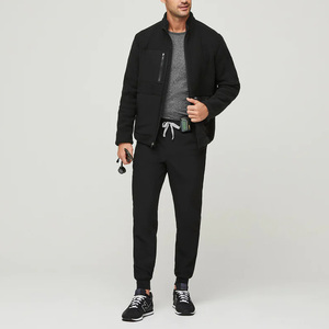 10% de descuento gran oferta de calidad Premium Jogger estilo uniforme chaqueta conjuntos Hospital médico Scrubs trajes hombres mujeres médicos uniforme chaqueta - Product Image 3