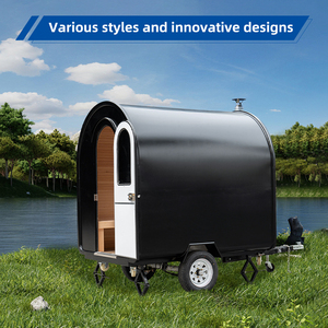 Outdoor-Sauna auf Anhänger, Schwarze Außensauna 120V, Duale Therapie Außensauna, Hersteller OEM-Lieferant - Product Image 2
