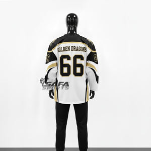 Maillot de hockey sur glace en polyester de haute qualité conception libre impression par sublimation logo brodé uniforme de hockey sur glace personnalisé - Product Image 2