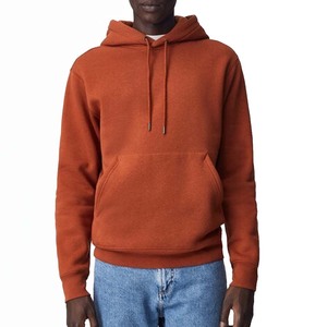 Nouveau design personnalisé logo couleur hommes sweats à capuche avec tenue décontracté personnalisé vente en gros hommes couleur pure streetwear mode sweats à capuche - Product Image 2