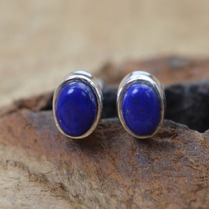 925เงินสเตอร์ลิงเครื่องประดับอัญมณี lapis ต่างหูทำด้วยมือเงินสไตล์ Boho เครื่องประดับสำหรับผู้หญิงของขวัญแต่งงาน - Product Image 3