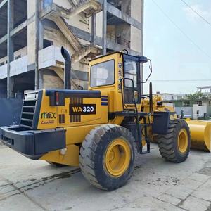 Chargeuse sur pneus d'occasion Komatsu WA320-3, chargeuse frontale, chargeuse de tracteur pour la construction, prix bas, vente chaude en Chine - Product Image 1