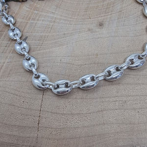 Collier en grains de café 925 argent Sterling Offre Spéciale pour hommes et femmes, bijoux unisexe, chaîne à maillons, vente en gros, bijoux tendance pour hommes - Product Image 2