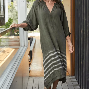 Sage Green Dress - Summer Maxi A-Line Casual Style