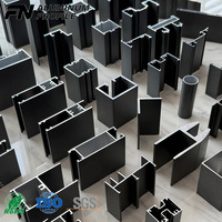 Profils d'extrusion en aluminium T5 série 6063, cadre de fenêtre coulissante, cadre de porte, profils en aluminium anodisé avec revêtement en poudre personnalisé