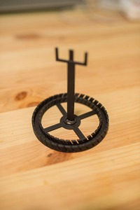 Artistic Spiral Business Card Organizer Decorative Tabletop Card Stand for Home Office Shops or Studios Made In India Handmade - Product Image 2