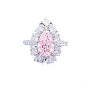 Anillo de Diamantes Rosa Emilia - Forma de Lágrima - Product Image 1
