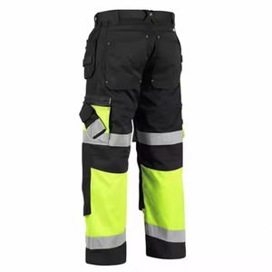 Men's High Quality <b>Hi</b> <b>Vis</b> Winter <b>Work</b> <b>Trousers</b> Water-Proof Reflective Polyester Workwear with Multi-Pockets & Customizable Logo - Product Image 2