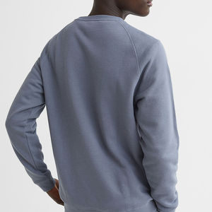 Básicos de algodón personalizado en blanco traje de jogging al por mayor hombres pulóver sudadera y pantalones de chándal conjunto hombres unisex sudaderas con capucha conjunto - Product Image 5