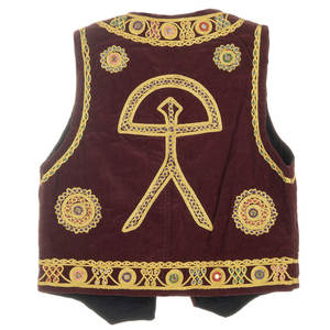Chaleco Estilo Afgano para Hombre con Delicado Diseño de Bordado, Chaleco Otomano Bordado de Primera Clase, Chaleco Étnico Corto Bordado - Product Image 2