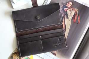 Portefeuille de créateur de luxe femmes perle Long portefeuille hommes en cuir porte-carte porte-monnaie sac à main LWM-0218 - Product Image 5