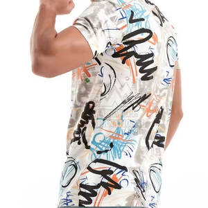 Nueva llegada Camiseta Color Sublimación Camiseta Durable Buena calidad 100% Algodón Loose Fit Impreso Sublimación Camiseta para hombres - Product Image 5