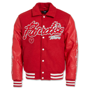 Blouson de baseball universitaire personnalisé du fabricant OEM pour l'université Blouson universitaire pour hommes Veste d'hiver décontractée pour hommes avec broderie en chenille - Product Image 2