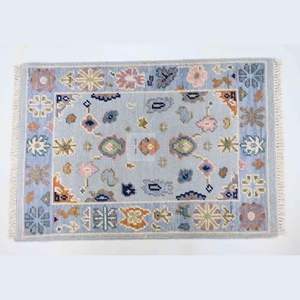 Antique Vintage Modern Oushak Wool Customi Logo Accepted Worldwide Door Delivery Hand Knotted Oshak Rug Carpet <b>Mat</b> By ITHL - Product Image 2