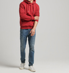 Sweats à capuche brodés personnalisés pour hommes, 100% coton, surdimensionnés, confortables, à épaules tombantes, sweat à capuche pour homme - Product Image 1