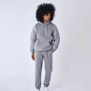 Sudadera con capucha de lana sólida de colores personalizados para hombre de alta calidad chándal 100% algodón de manga larga a prueba de viento transpirable ligero - Product Image 5