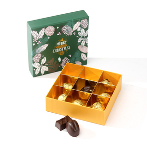 Customized Recyclable <strong>Chocolate</strong> Donut <strong>Rectangle</strong> Food Boxes Corrugated Gold Paper Lined <strong>Packaging</strong> Made with Recycled Materials - Product Image 2