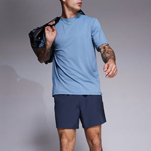 เสื้อยืดวินเทจสำหรับผู้ชายฤดูร้อนเสื้อคอกลมแขนสั้นผ้าคอตตอน100% ออกแบบโลโก้ไซส์ใหญ่เสื้อผ้ากลางแจ้งแบบถัก - Product Image 6