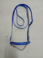 Meilleur prix de gros pour la laisse de spectacle BLUHORSE BH-973 en PVC durable avec chaîne de guidage, disponible en plusieurs tailles (Full Cob)