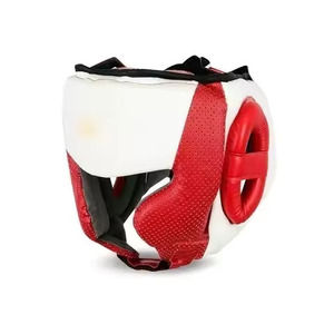 Casco de boxeo unisex para entrenamiento profesional nuevo estilo protección de cabeza de artes marciales de cuero al por mayor con logotipo personalizado - Product Image 4