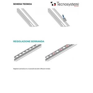 Difusor Lineal Retráctil Tecnosystemi de PVC Anticondensación con Amortiguador y Rejillas y Grelas Aisladas - Product Image 6