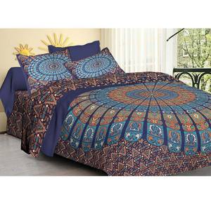 Drap de lit en coton 100% imprimé à la main aux couleurs des sept chakras indiens, style bohème, doux, pour la maison et l'hôtel - Product Image 4