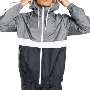 Chándal cortavientos con capucha para hombre, ropa de calle de invierno para ciclismo y correr, 100% algodón a prueba de viento, servicio OEM - Product Image 6