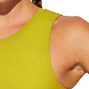 ชุดกีฬาออกกำลังกายระบายอากาศได้ดีเสื้อโยคะแขนกุดแห้งเร็วมีลวดลายพิมพ์ลายไซส์พิเศษออกแบบได้ตามต้องการ - Product Image 6