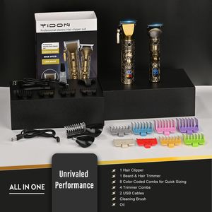 Cortadora de Pelo Profesional Inalámbrica con Cuchilla en T, Recortadora Multifuncional con Ajuste a Cero, Pantalla LED, Batería Recargable Tipo-C, para Cuidado Personal - Product Image 4