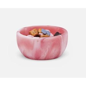 Bol à bonbons en résine au design moderne, bol à fruits et desserts en résine blanche à motif tourbillon, décoration de table pour la maison, l'hôtel, le restaurant, bol en résine fluide - Product Image 1