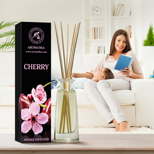 Diffuseur à bâtonnets Aromatika Cerise 100ml, parfum velours profond, longue durée, senteur baies pour la maison - Product Image 6