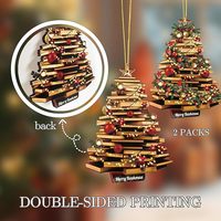 Ornement de livre en bois d'art populaire vietnamien avec impression UV, cadeau multifonctionnel pour occasions spéciales