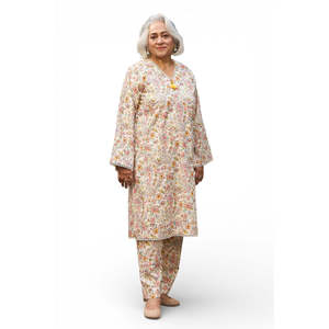 เสื้อเชิ้ตผ้าฝ้ายพิมพ์ลายลำลอง SL-62024 แขนสามส่วน สำหรับฤดูใบไม้ผลิ/ฤดูร้อน - Product Image 3