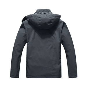Nouvelle veste coupe-vent personnalisée à fermeture éclair complète à capuche pour hommes veste coupe-vent légère d'entraînement imperméable pour hommes - Product Image 2