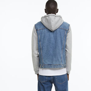 Vestes pour hommes Veste en jean design pour hommes Vêtements d'extérieur élégants Streetwear Élégance avec manches longues Coupe décontractée en denim de coton - Product Image 2
