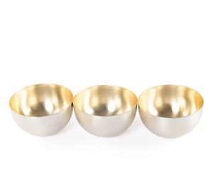 Ensemble de bol de service en métal jetable de haute qualité de longue durée pour les chocolats et les bonbons aux dattes-Utilisation de table en gros - Product Image 2