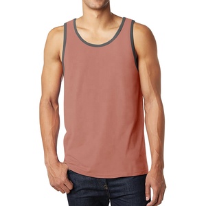 Men's 100% Cotton Sustainable Design Breathable Quick Dry Gym Training Singlet Casual Workout Tank Tops <b>Vest</b> <b>Stringer</b> Top - Product Image 5