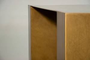 Alonzo Table de salle à manger moderne en bronze personnalisable Table de salle à manger rectangulaire contemporaine de luxe en métal Meubles design en bronze - Product Image 4