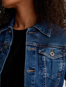 Dernière mode, manteaux et vestes pour femmes sur mesure, mode automne et printemps, col en duvet, manches longues décontractées, veste en jean pour femmes - Product Image 4