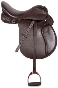 Premium Quality Leather Horse Saddle with Classic Design and High Cantle Suitable for All Purpose <b>Equestrian</b> Horse Saddle - Product Image 2