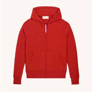 Jersey personalizado de alta calidad con cremallera polar francés Terry Unisex liso en blanco Color sólido cremallera Casual sudadera - Product Image 1