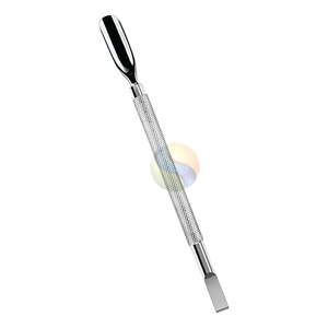 Pousse-cuticules en acier inoxydable double extrémité de qualité supérieure, logo personnalisé, outil de beauté, pousse-cuticules professionnel en acier inoxydable - Product Image 2