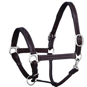 Elegante cuero tachonado de caballo Halter hebilla de latón respetuoso con el medio ambiente duradero suave acolchado comodidad accesorio para SILLÍN inglés occidental - Product Image 2