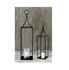 Lanterne en fer antique pour la décoration intérieure, parfaite pour les festivals et les bougies traditionnelles. - Product Image 5