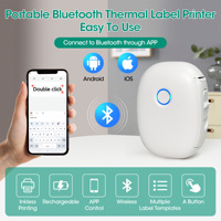 Mini-imprimante portable rechargeable avec logo personnalisé, conception étanche, étiqueteuse thermique, commande ESC/POS, certifiée ROHS, en stock