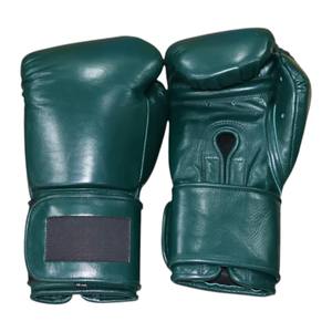 Guantes de boxeo profesionales MMA más vendidos de Color verde de cuero genuino hechos a medida de alta calidad - Product Image 6